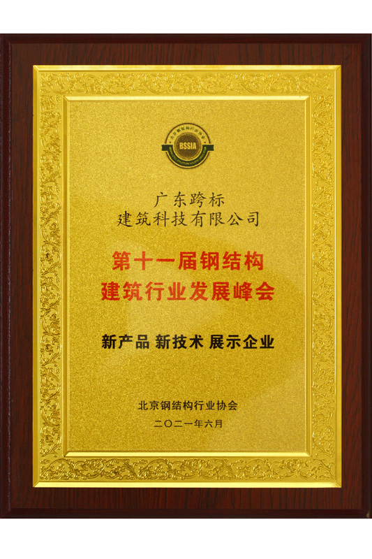 跨标荣誉证书