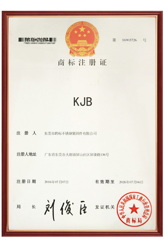跨标荣誉证书